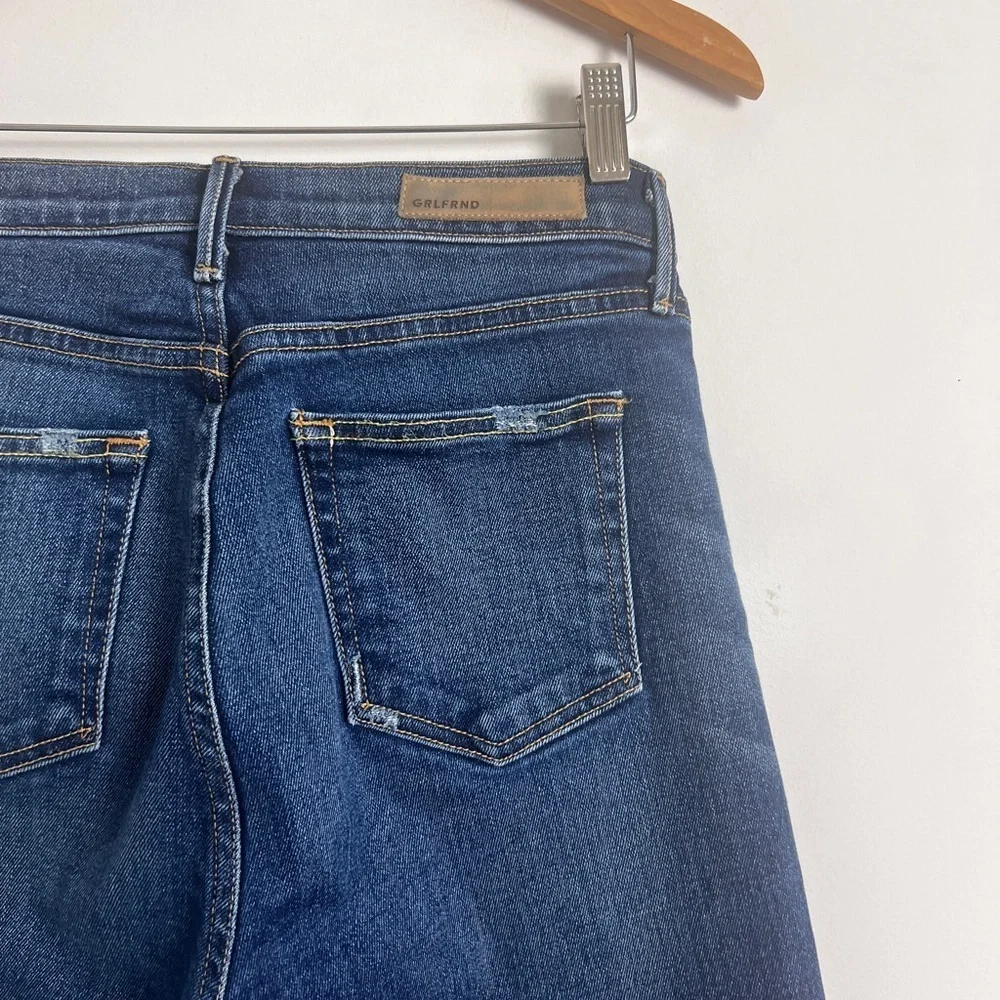 GRLFRND Size 28‎ Karolina Button Fly High Rise Straight Jeans In Joan Jett